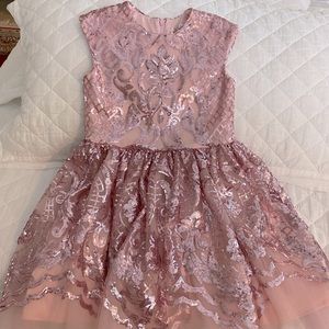 Gorgeous pink sequin party dress